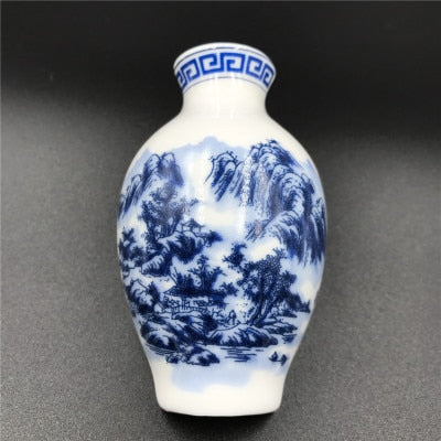 Retro Chinese Blue and White Porcelain Vase Refrigerator Magnet