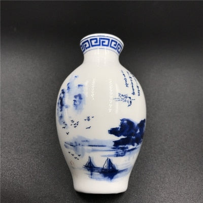 Retro Chinese Blue and White Porcelain Vase Refrigerator Magnet