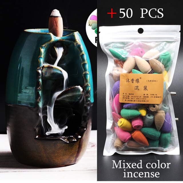 Mountain River Ceramic Handicraft Smoke Incense Burner