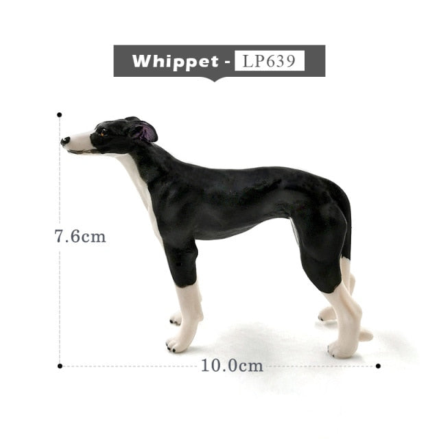 New Pomeranian Whippet Schnauzer Wolf Dog figurine