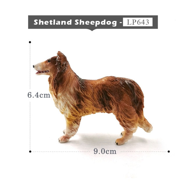 New Pomeranian Whippet Schnauzer Wolf Dog figurine