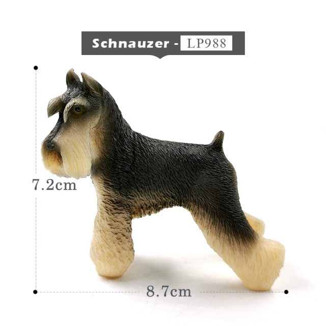 New Pomeranian Whippet Schnauzer Wolf Dog figurine