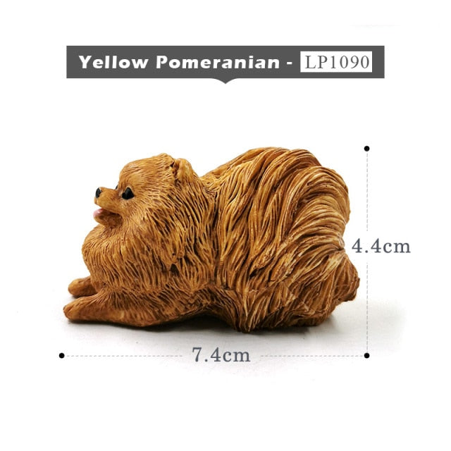 New Pomeranian Whippet Schnauzer Wolf Dog figurine