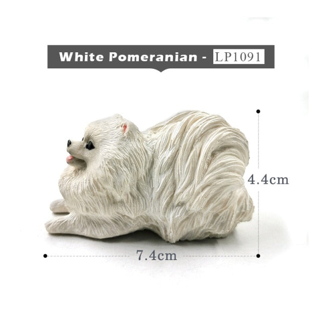 New Pomeranian Whippet Schnauzer Wolf Dog figurine
