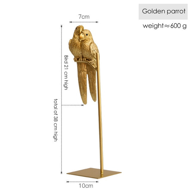 Nordic Creative Simulated Parrot Ornaments