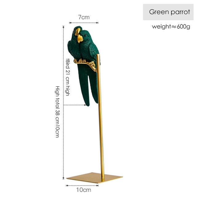 Nordic Creative Simulated Parrot Ornaments