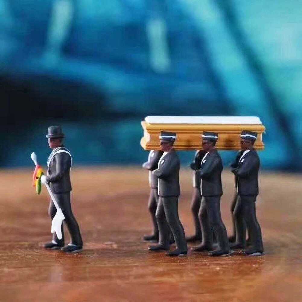Ghana Dancing Pallbearers Figurine