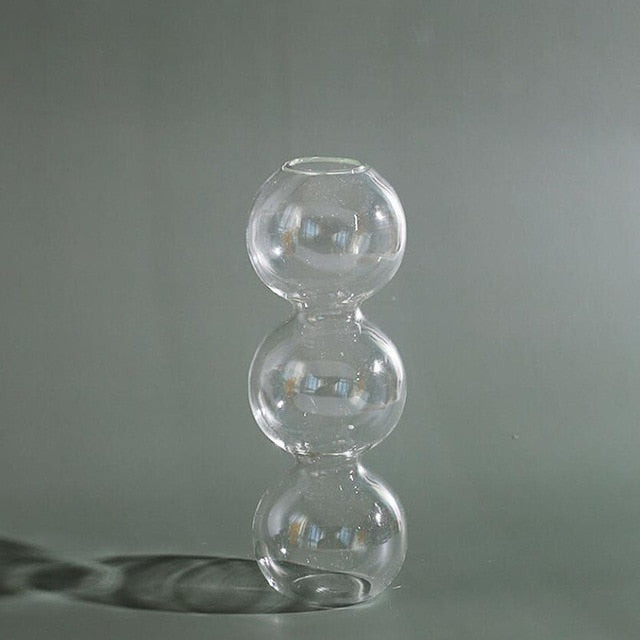 Modern Art Glass Vase For Hydroponic Plants