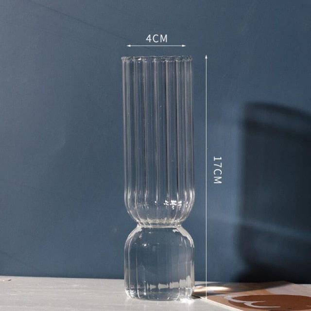 Modern Art Glass Vase For Hydroponic Plants
