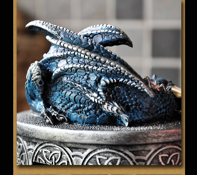 Treasure Guarding Dragon Statue Piggy Bank Gift