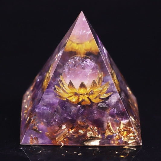 Handmade Healing Crystals Chakra Stones Reiki Energy Amethyst Orgone Pyramid