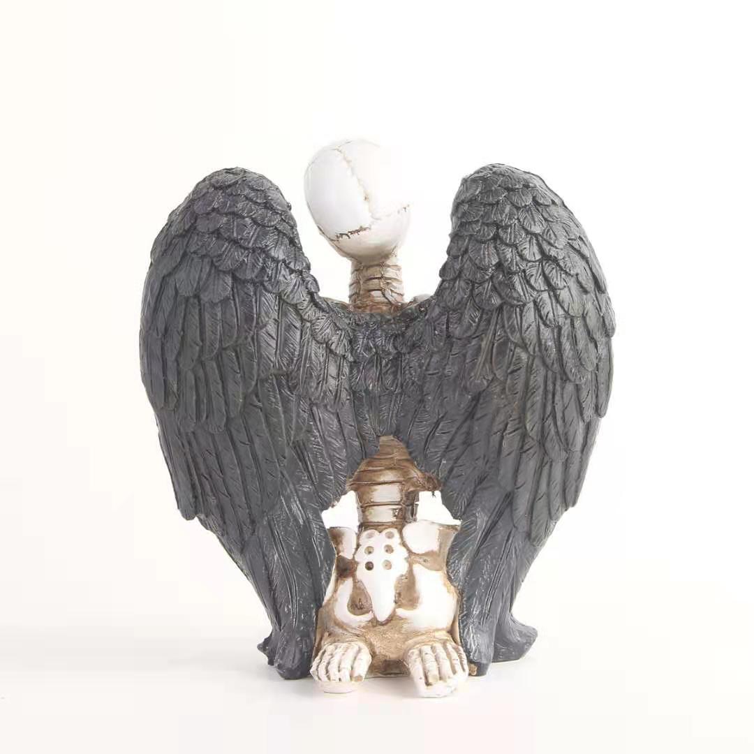 The Skeleton Angel Figurine Home Décordecorative Resin Figures