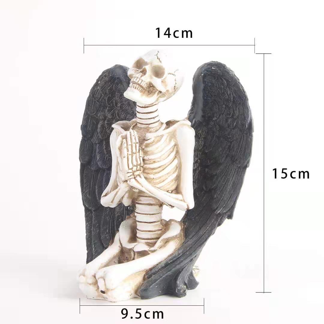 The Skeleton Angel Figurine Home Décordecorative Resin Figures