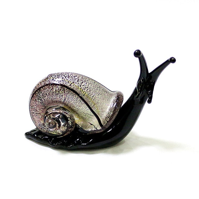 Murano Glass Snail Figurines