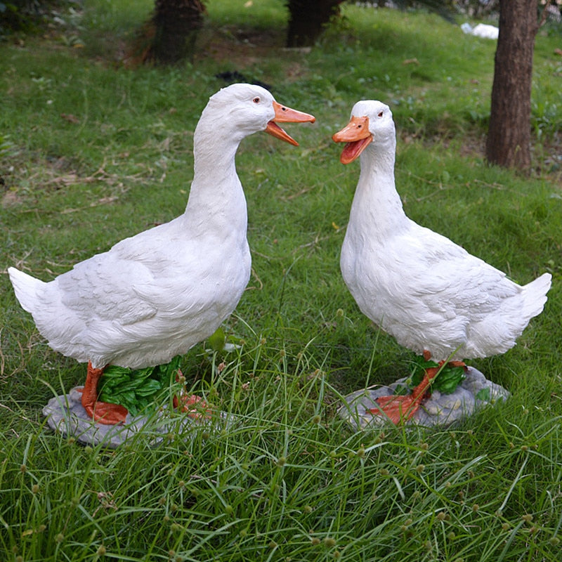 Emulation Cute Duck Garden Statue Decor