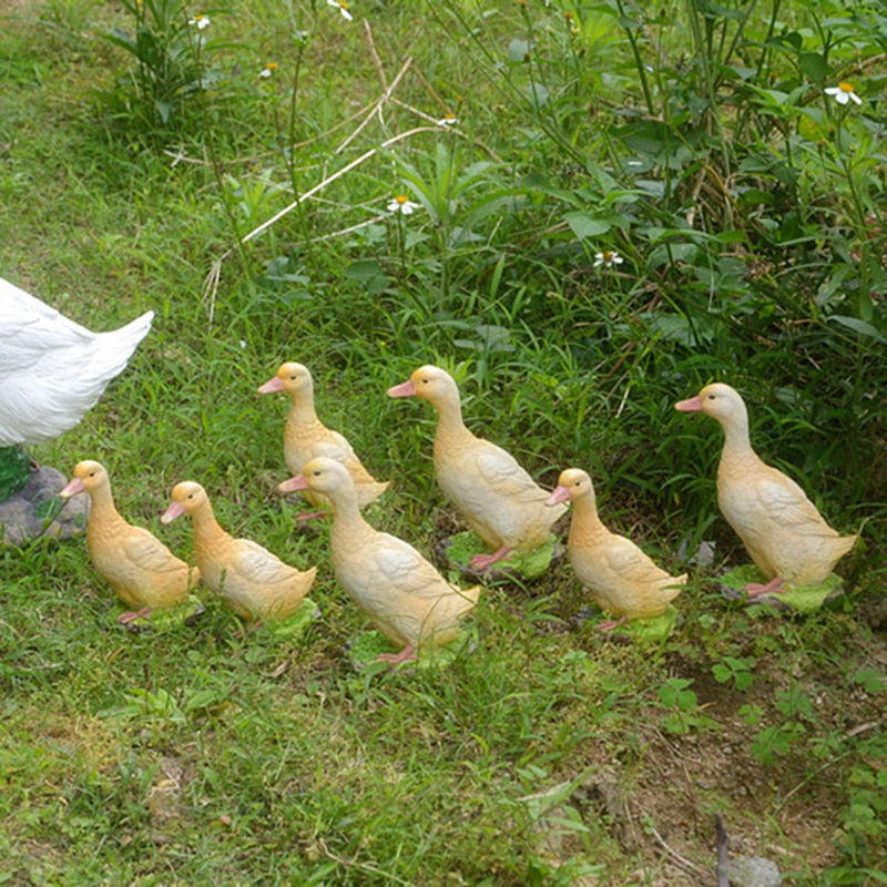 Emulation Cute Duck Garden Statue Decor