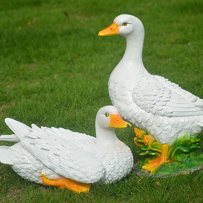 Emulation Cute Duck Garden Statue Decor