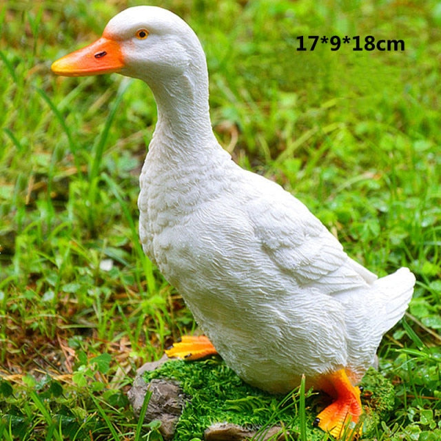 Emulation Cute Duck Garden Statue Decor