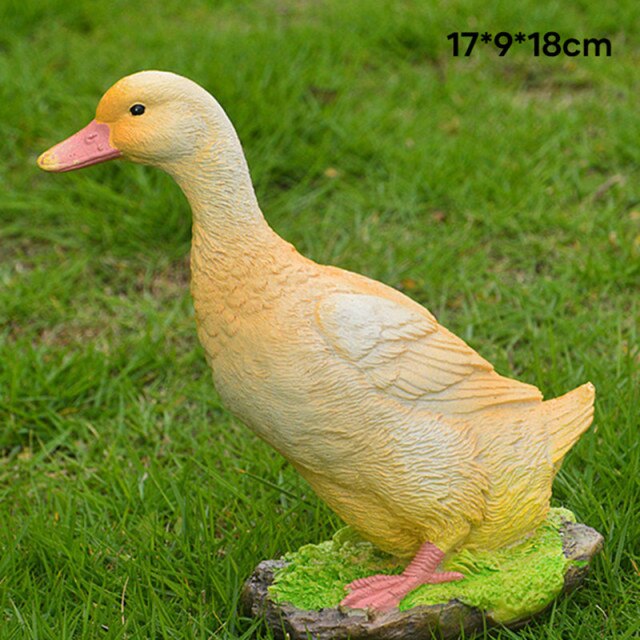 Emulation Cute Duck Garden Statue Decor