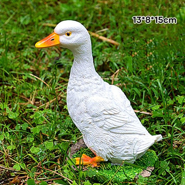 Emulation Cute Duck Garden Statue Decor