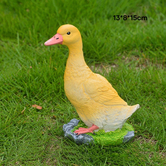 Emulation Cute Duck Garden Statue Decor