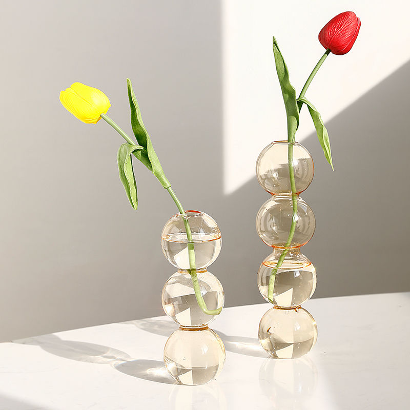 Modern Art Glass Vase For Hydroponic Plants