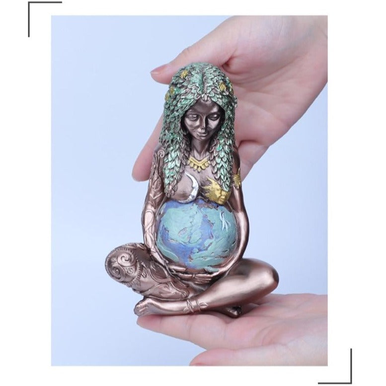 Surrealist Gaia Earth Goddess Sculpture