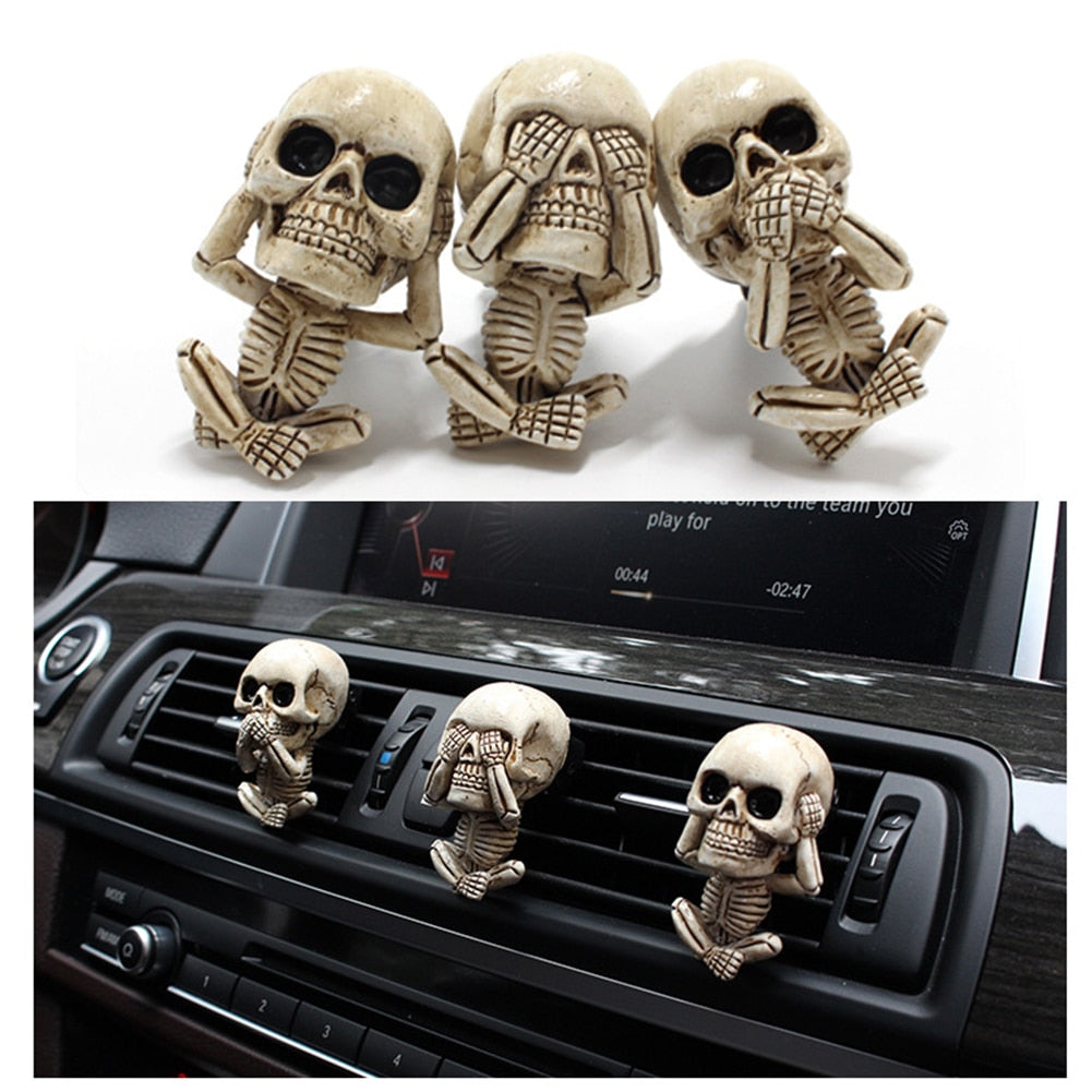 Punk Skull Car Decor Aromatherapy Diffuser Set