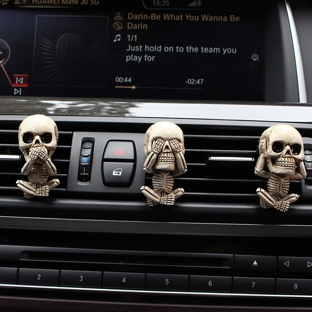 Punk Skull Car Decor Aromatherapy Diffuser Set