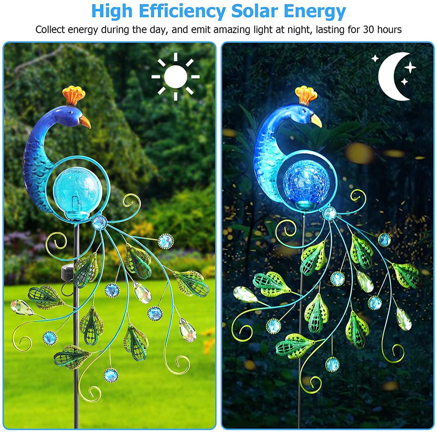 Solar Peacock Garden Decorative Lights