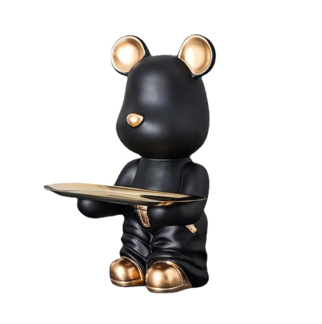 Multifunction Desktop Storage Bear Sculpture Piggy Bank