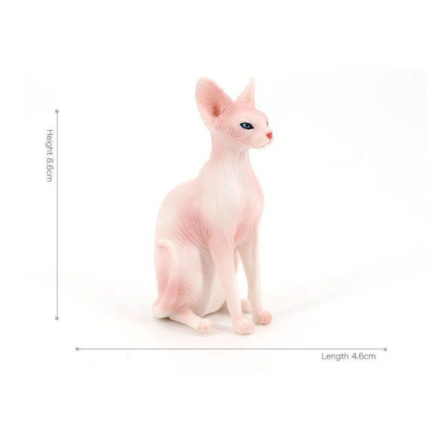 Sitting Sphynx Cat Figurine