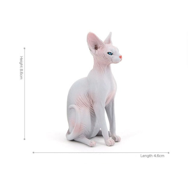 Sitting Sphynx Cat Figurine