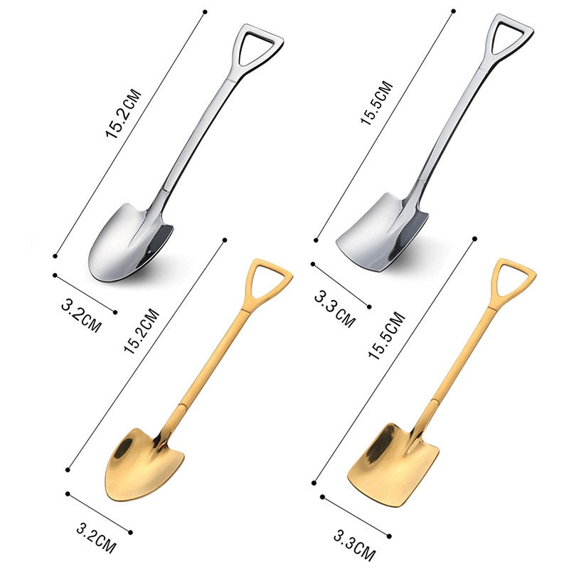 Stainless Steel Shovel-shaped Spoon