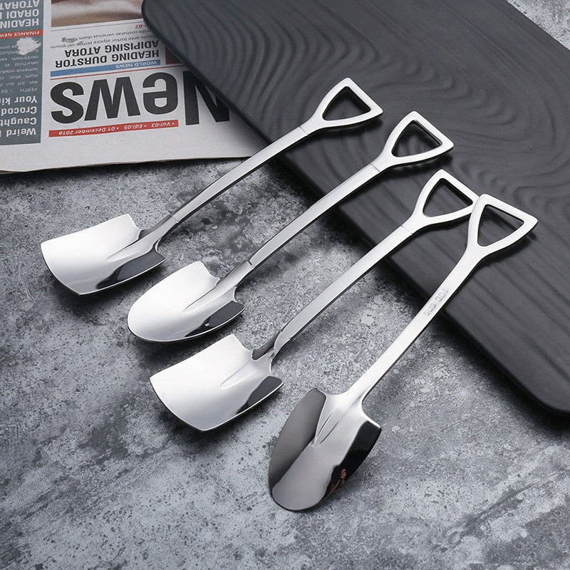 Stainless Steel Shovel-shaped Spoon