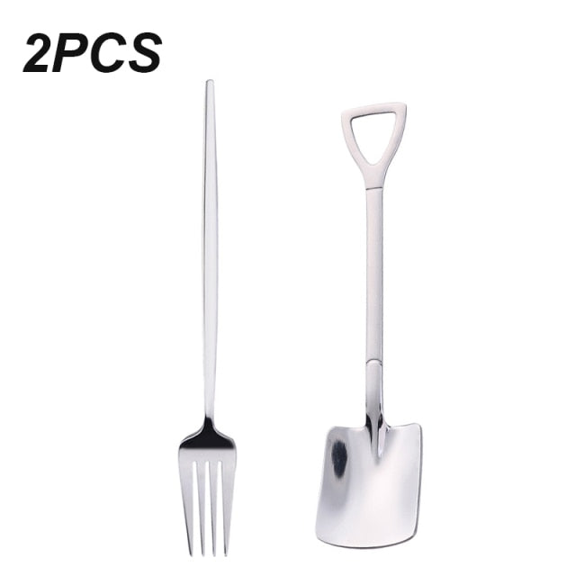 Stainless Steel Shovel-shaped Spoon