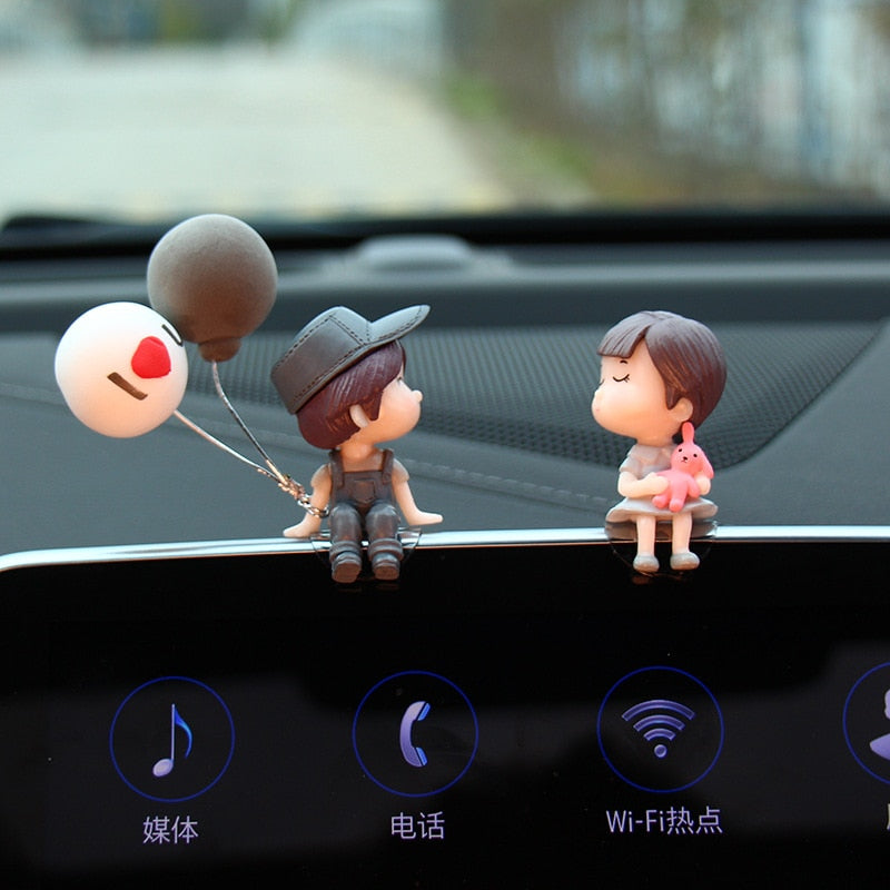 Couple Love Dolls for Car Dashboard Decor