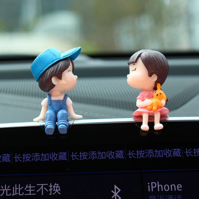 Couple Love Dolls for Car Dashboard Decor