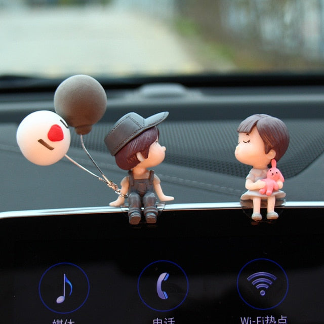 Couple Love Dolls for Car Dashboard Decor