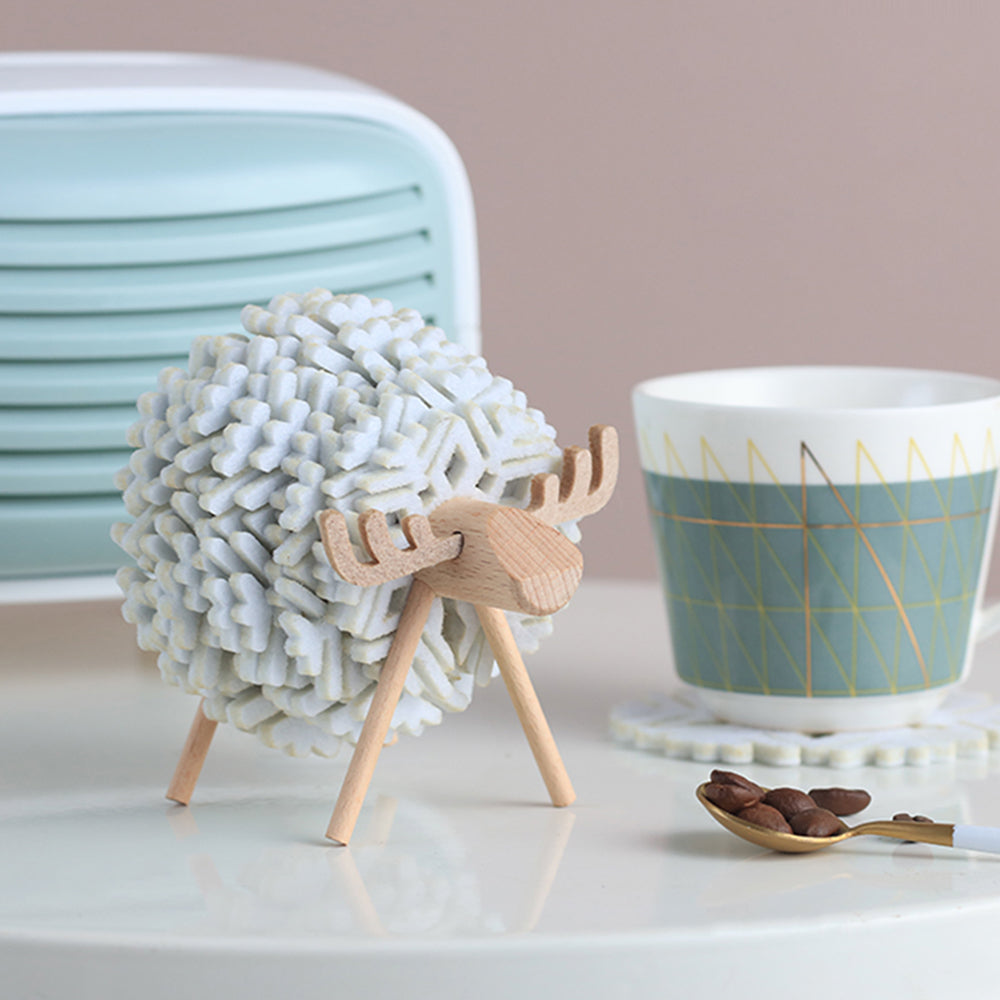 Nordic Art Sheep Shape Anti Slip Cup Coasters