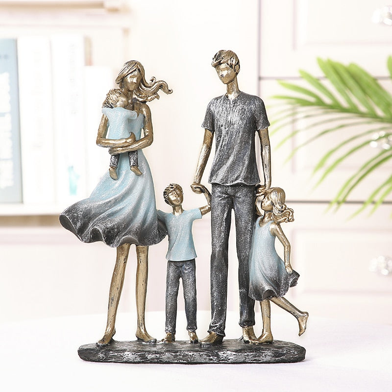 Handmade Family Statue Ornaments