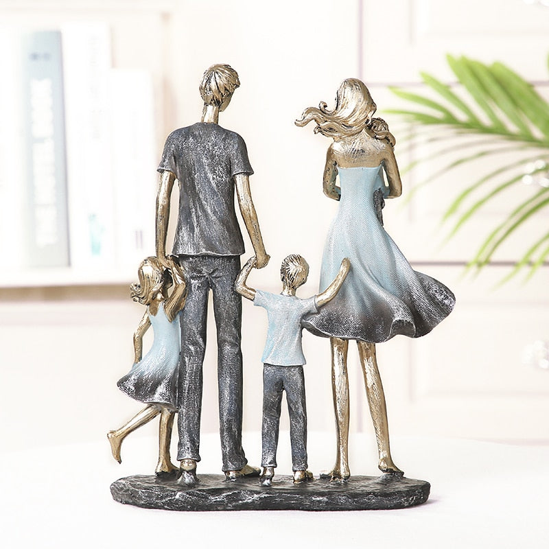 Handmade Family Statue Ornaments