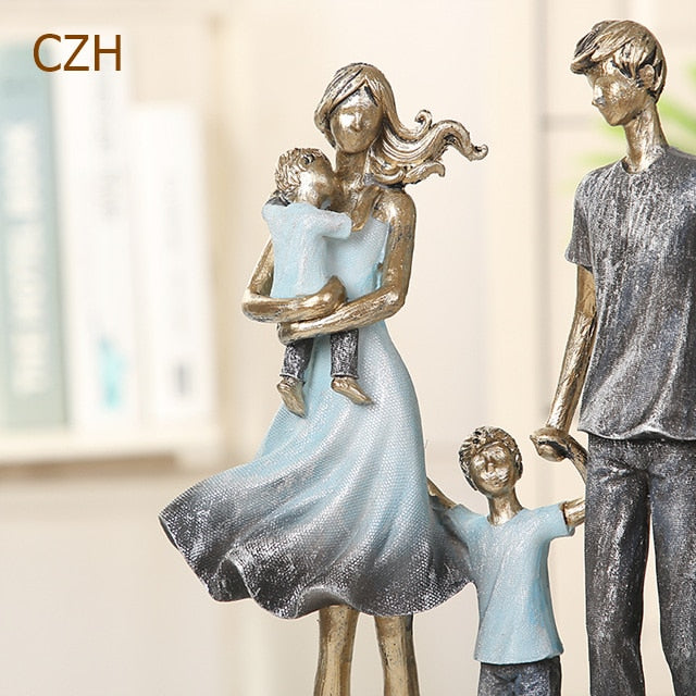 Handmade Family Statue Ornaments