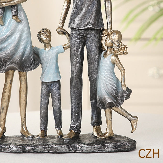 Handmade Family Statue Ornaments