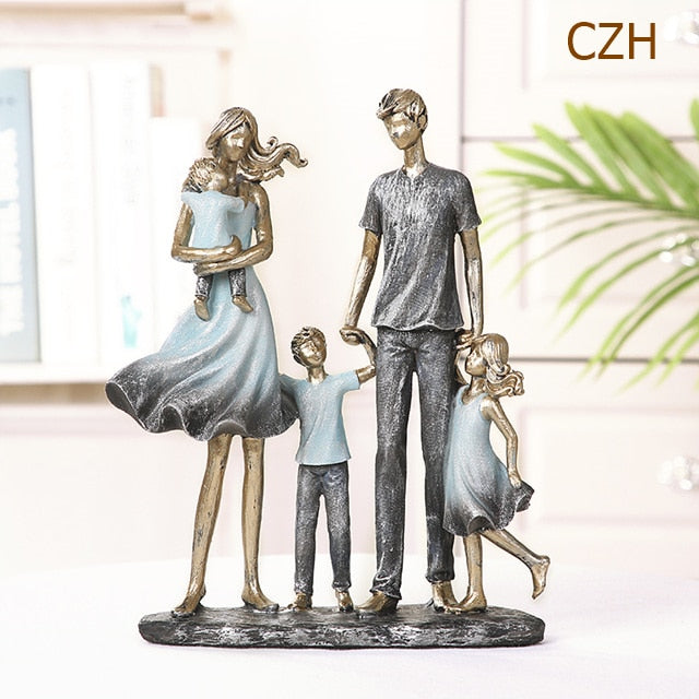 Handmade Family Statue Ornaments