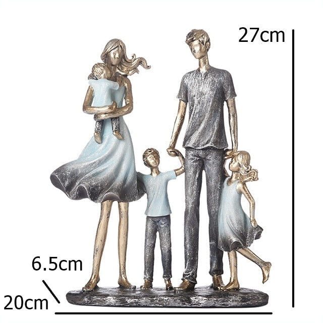 Handmade Family Statue Ornaments