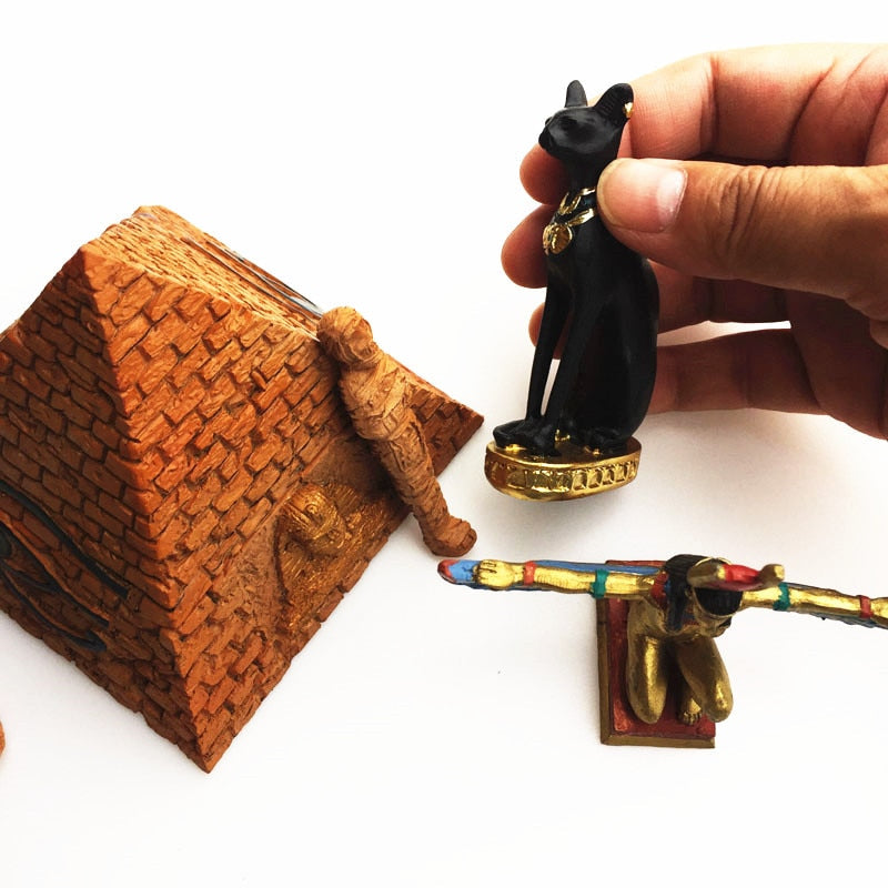 Egypt 3D Pharaoh & Pyramid Handicraft Ornaments