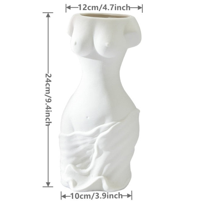 Nordic-Style physique Ceramics Vase Ornaments