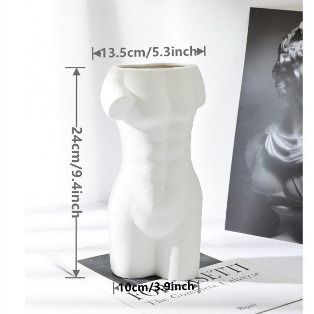 Nordic-Style physique Ceramics Vase Ornaments