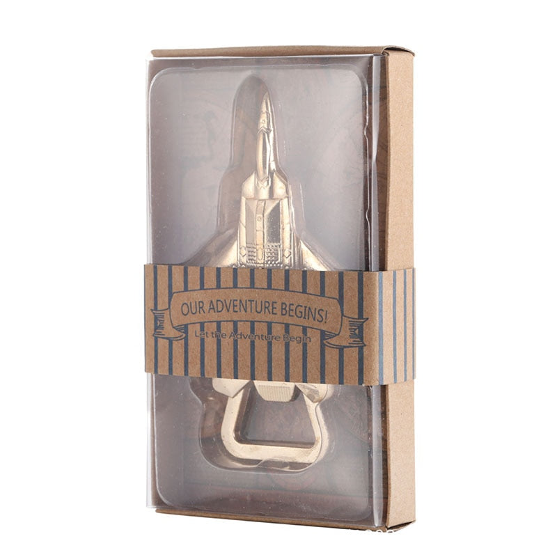 Gold Airplane Souvenir  Bottle Opener Gifts